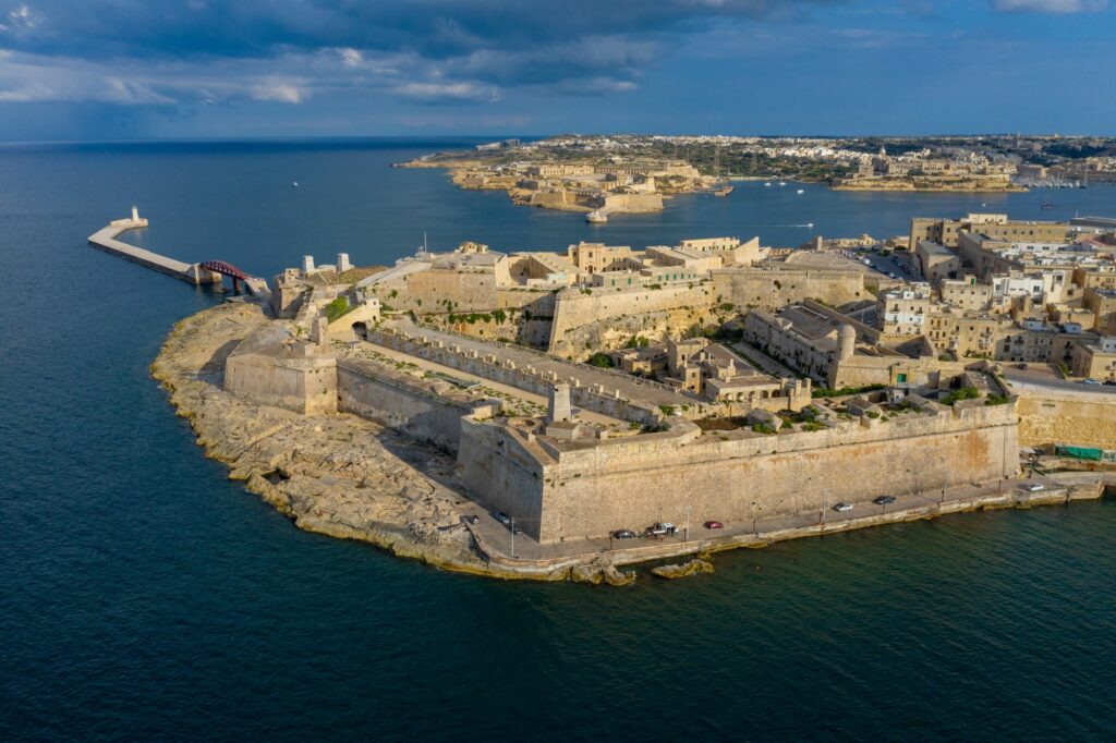 ECM Drone Shot Valletta