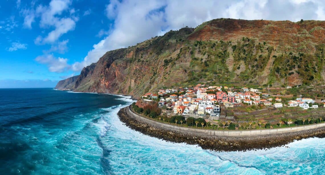 coastal village of Jardim do Mar in Madeira