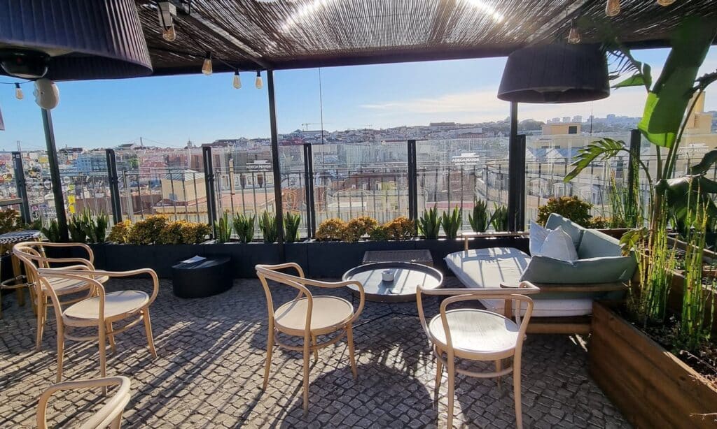 Zambeze Restaurant Lisbon outdoor terrace