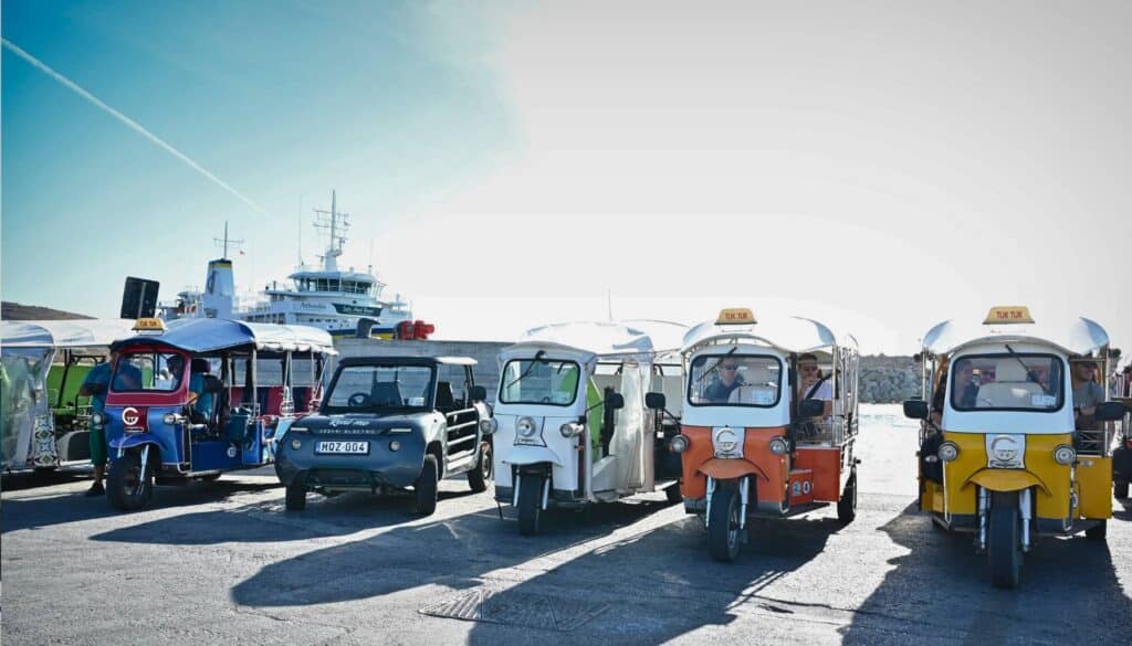 electric tuk tuks in Gozo ECMeetings