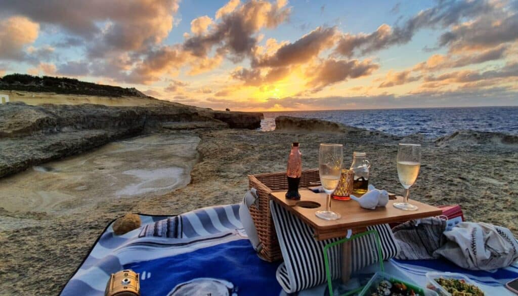 Gozo picnic by the sea